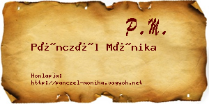 Pánczél Mónika névjegykártya