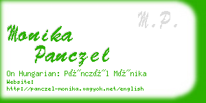 monika panczel business card